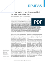 Reviews: Lithium Battery Chemistries Enabled by Solid-State Electrolytes