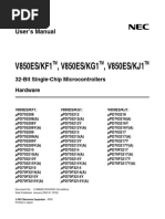 V850ES/KF1, V850ES/KG1, V850ES/KJ1: User's Manual