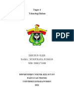 Tugas 4 Teknologi Bahan: Departemen Teknik Kelautan Fakultas Teknik Universitas Hasanuddin 2021