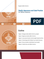 Pertemuan 13. Quality Assurance For Official Statistics