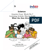 Activity Sheets in Science Grade 2 - Quarter 4 - Week 7