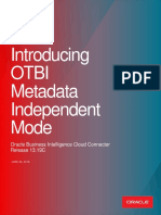 Introducing Otbi Metadata Independent Mode: Oracle Business Intelligence Cloud Connector Release 13.19C