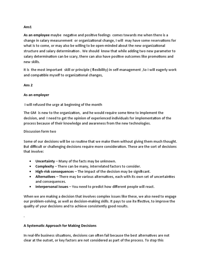 Effective Decision-Making Strategies | PDF | Decision Making | Human Nature