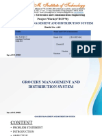 Grocery Management and Distribution System: Project Work (17ECP78)