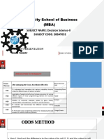 Lecture- Odds Method