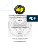 Hubungan Higiene Personal Pedagang Dan Sanitasi Makanan Dengan Keberadaan Escherichia Coli Pada Nasi Rames Di Pasar Johar Kota Semarang TAHUN 2011