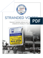 Stranded Voices Transit Riders Speak Out About America'S Mobility Crisis (PDF) - The Amalgamated Transit Union