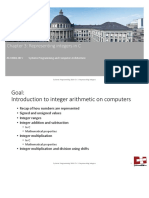 Chapter 3: Representing Integers in C: 252-0061-00 V Systems Programming and Computer Architecture