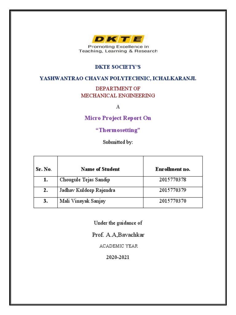 MEM Micro Project 01 | PDF | Science | Engineering