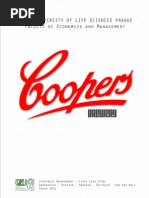 Download Coopers brewery - Strategic Analysis by Livia Bellucci SN51392942 doc pdf