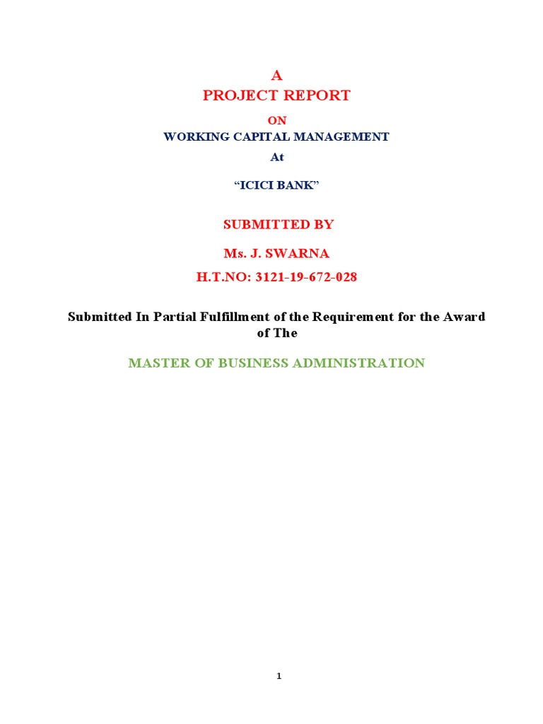 Working Capital Management Pdf Working Capital Inventory