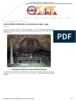 Santa Eulalia de Bóveda y Su Misteriosa Cripta, Lugo