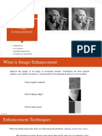 Image Enhancement: Biometrics Course