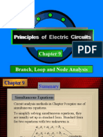 Branch, Loop and Node Analysis: Principles of Electric Circuits - Floyd