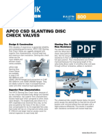 Apco CSD Slanting Disc Check Valves: Bulletin