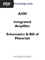 A300 Integrated Amplifier Schematics & Bill of Materials