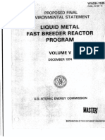 Liquid Metal Fast Breeder Reactor Program (Proposed Final Environmental Statement) (Volume V - December 1974)