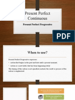 Present Perfect Continuous