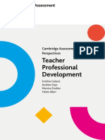 Teacher Professional Development: Cambridge Assessment English Perspectives