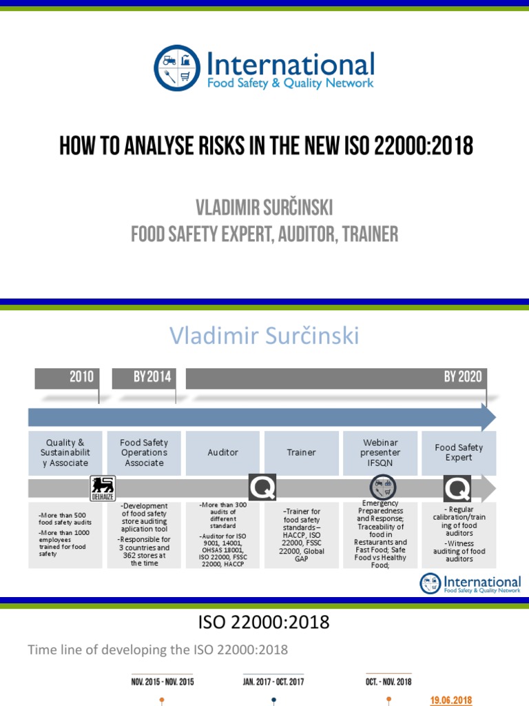 ISO 22000:2018 Food Safety Overview | PDF | Risk | Food Safety