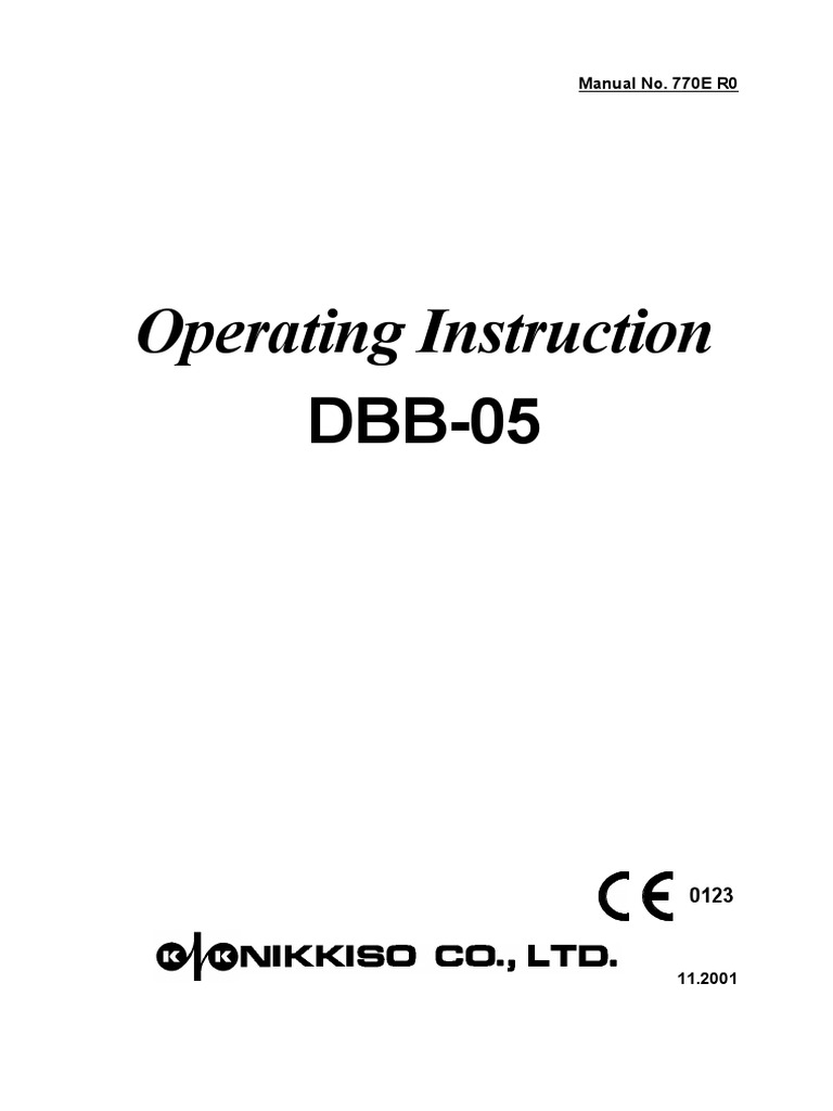User Manual DBB-05 | PDF | Dialysis | Hemodialysis