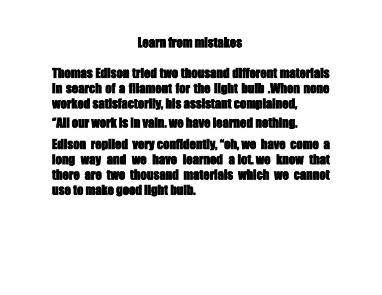 Learn From Mistakes | PDF | Art