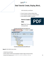 Customer Master Data Tutorial - Create, Display, Block, Delete in SAP 1