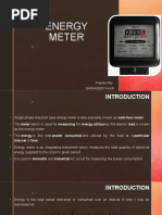 Energy Meter: Prepared By: Gagandeep Kaur