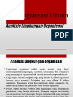 Analisis Lingkungan Organisasi