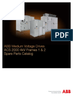 ABB Medium Voltage Drives: ACS 2000 4kV Frames 1 & 2 Spare Parts Catalog