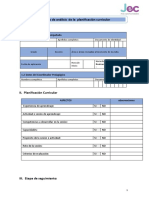 Ficha de Analisis de La Planificacion Curricular