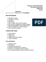 Pharmacy and Biotechnology Physiology Department Phmut202 Ss2021 Topics For Physiology Essays