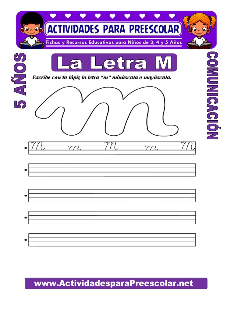La Letra M Letra M Preescolar Actividades Letra M