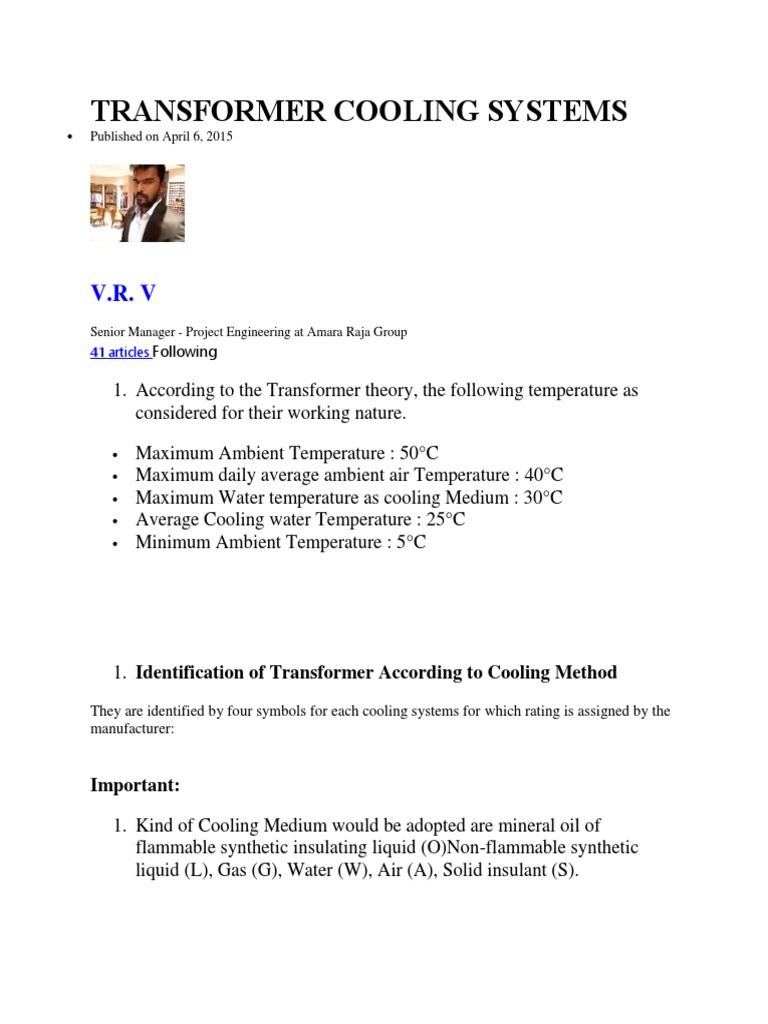 Transformer Cooling Systems PDF