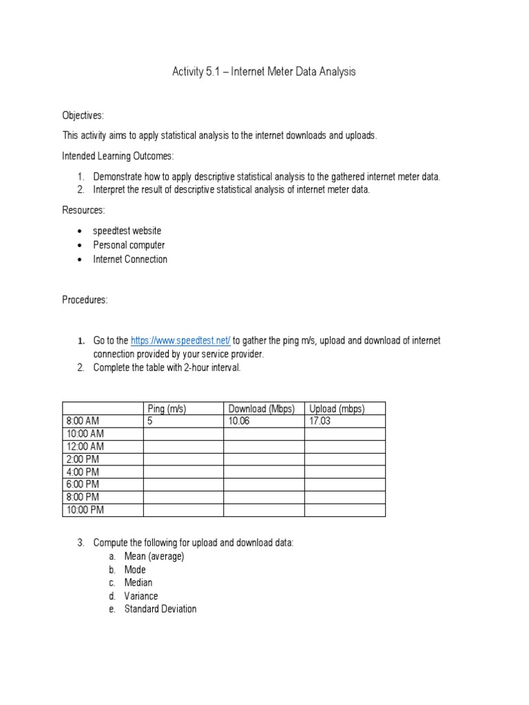 Internet Meter Data Analysis Guide | PDF | Business | Computers