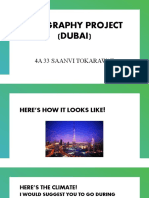 Geography Project (Dubai) : 4A 33 Saanvi Tokarawat