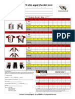 CoeBRAI Apparel Order Form 2011