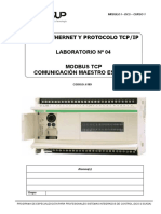 Modbus TCP Comunicación Maestro Esclavo