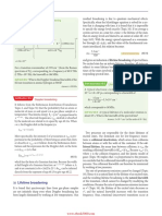 Molecular spectroscopy linewidths