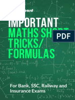 Maths Short Tricks & Formulas