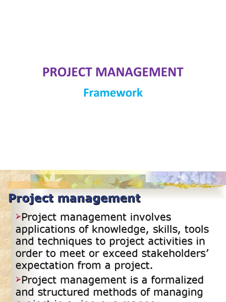 Project Management: Framework | PDF | Project Management | Accountability