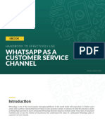 Handbook To Use Whatsapp As A Customer Service Channel