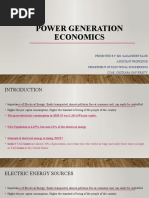 Power Generation Economics