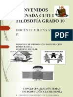 Filosofía 10 Cuti 1 Jornada 1