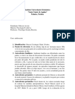 Caso Psicología ADOLESCENTE