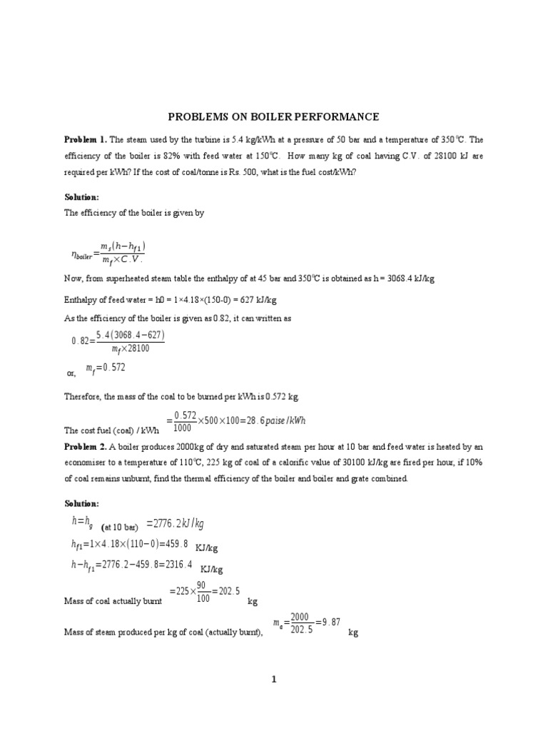 Boiler Performance Problems and Solutions | PDF | Boiler | Steam