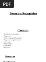 Biometric Recognition