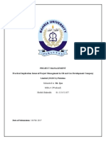 Project Management Practical Implication Issues of Project Management in Oil and Gas Development Company Limited (OGDCL) Pakistan