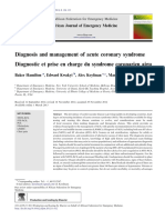 Diagnosis and Management of Acute Coronary Syndrom