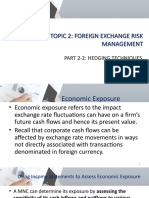 Topic 2: Foreign Exchange Risk Management